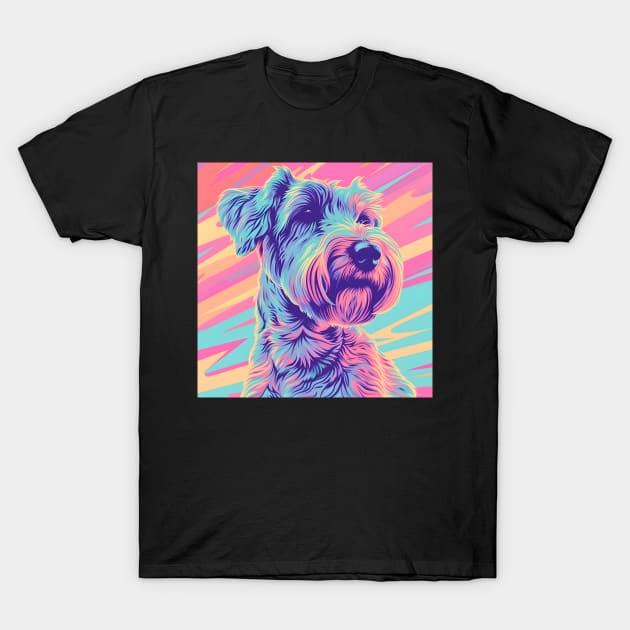 Soft-coated Wheaten Terrier in 70's T-Shirt by NatashaCuteShop